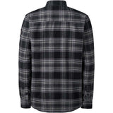 CAMISA FRANELA CUADROS PARA HOMBRE MARCA TERNUA NEGRO GRIS 2