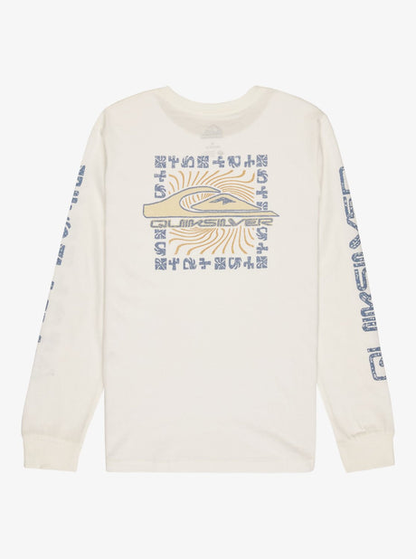 CAMISETA MANGA LARGA PARA NIÑO LETRAS MANGA MARCA QUIKSILVER 2