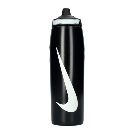 NIKE REFUEL BOTTLE 24OZ BOTELLA DE AGUA DEPORTIVA BPA libre Hermética COLOR NEGRO 1