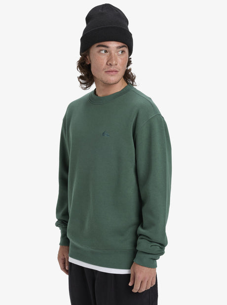 SUDADERA CHICO QUIKSILVER VERDE BOTELLA CUELLO REDONDO 1