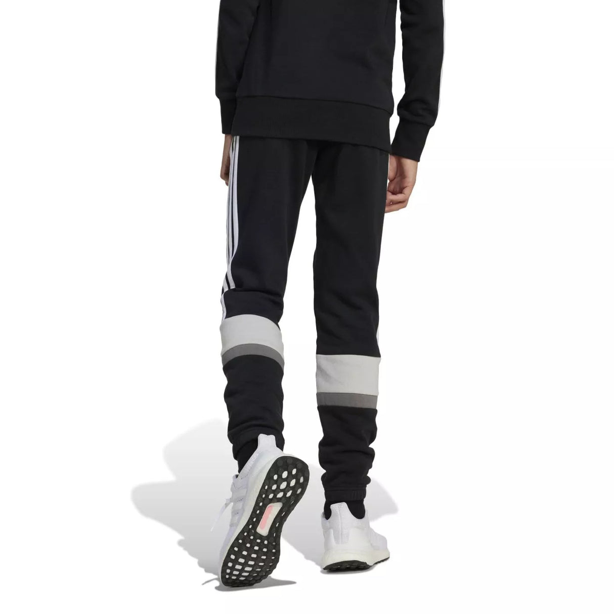 PANTALON DE CHANDALL TEJIDO ALGODON 3BANDAS LATERALES COLOR NEGRO 2