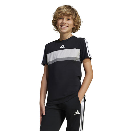 CAMISETA PARA NIÑO ALGODON NEGRA CONJUNTO ADIDAS NGRO 1