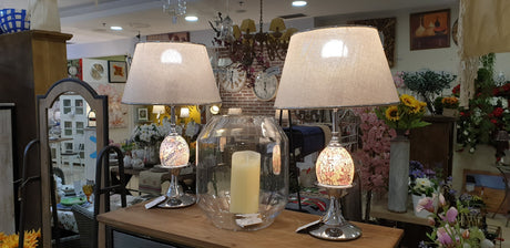 Lampara cristal craquelado Mediana 1