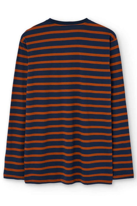 CAMISETA ANGA LARGA ASTORE PARA HOMBRE RAYAS FINAS NARANJA ARINO 2