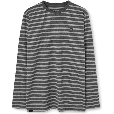 CAMISETA ANGA LARGA ASTORE PARA HOMBRE RAYAS FINAS GAMA DE GRISES 2