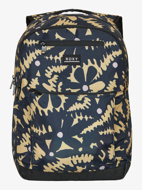 MOCHILA CORDURA ESTAMPADA FLOR ROXY NEGRO/KAI 1