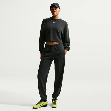 PANTALON DE CHICA ANCHO ALGODON FINO NIKE TERRY TIRO MEDIO 1