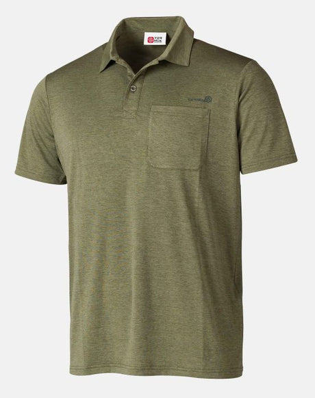 POLO C TRASPI VERDE BOLSILLO 1