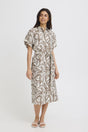 Vestido midi estampado Fransa