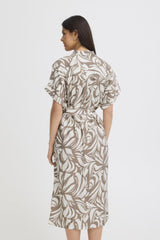 Vestido midi estampado Fransa