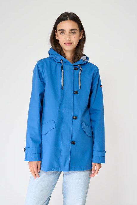 GABARDINA BATELA AZUL ALGODÓN 2