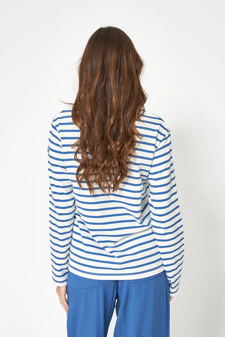 CAMISETA BATELA RAYAS MARINERA BLCO/MNO 2