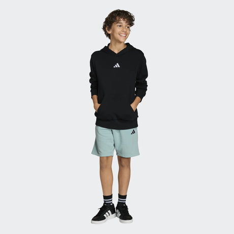 BERMUDA ADIDAS BOYS FRENCH TERRY SLOGAN SHORTS COLOR TURQUESA, ALGODON 1