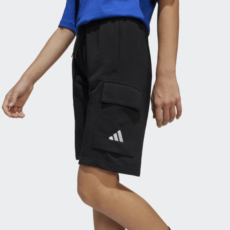 BERMUDA ADIDAS ALGODON BOLSILLO CARGO LATERAL COLOR NEGRO 1