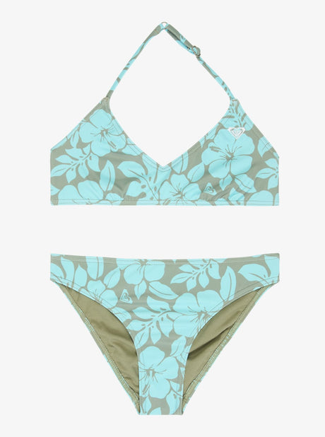 BIKINI DEPORTIVO FLORES VERDE ROXY 1