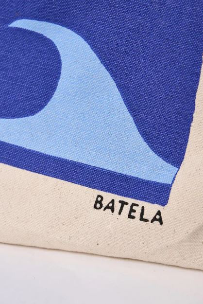 BOLSO EN ALGODÓN CANVAS MOTIVOS SOL Y OLAS 1