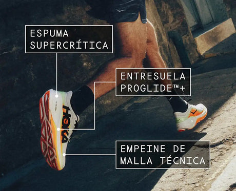 ZAPATILLA RUNNING HOKA CLIFTON PRO AZUL 2