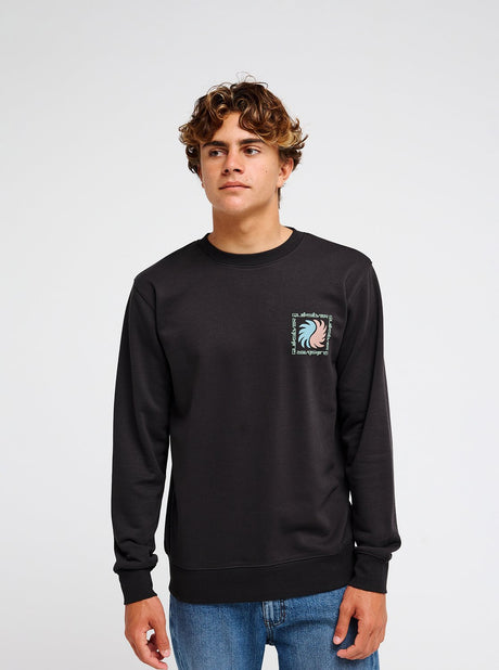 SUDADERA QUIKSILVER VIBES CUELLO CAJA NGR 2