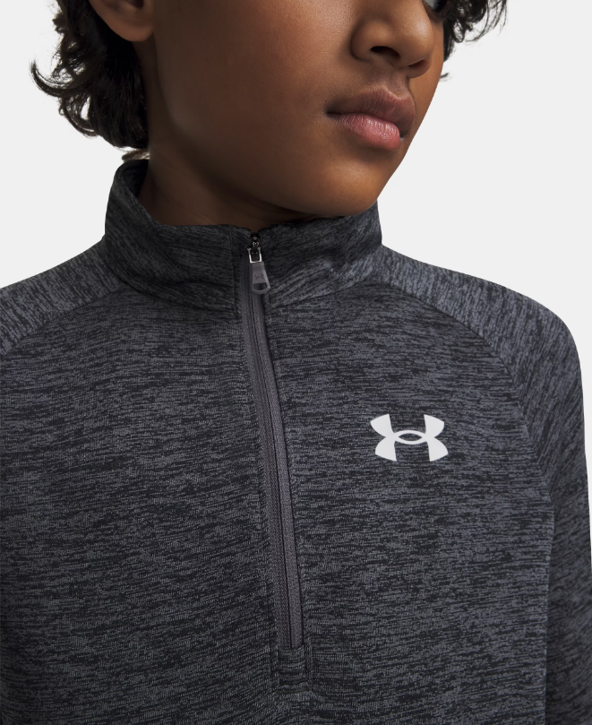 UA TECH 2.0 1/2 ZIP POLO 1/2CRELLERA GRIS 2