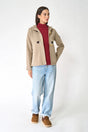 CHAQUETA BATELA FELPA BEIGE 1