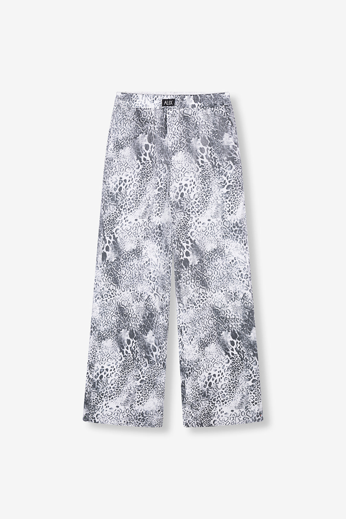 MAISON HOTEL PANTALON ANCHO PRINMT ANIMAL GRIS