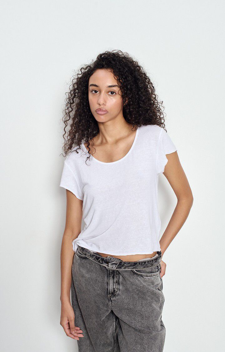 CAMISETA BLANCA LINO DUA AMERICAN VINTAGE 1