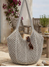 Bolso tote de hombro, tejido trenzado 1