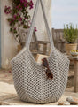 Bolso tote de hombro, tejido trenzado 1