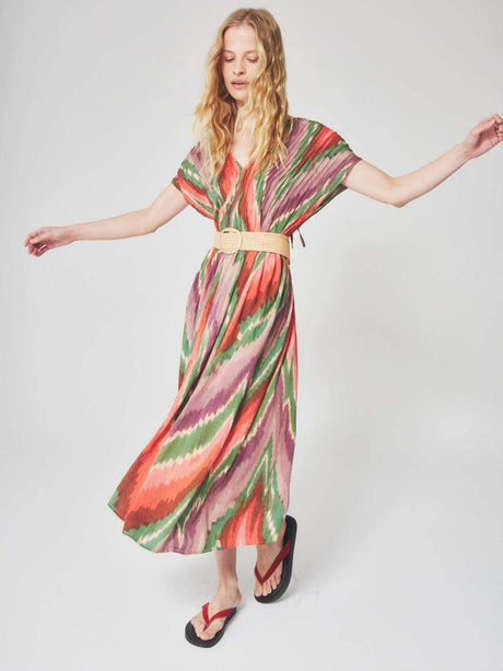 VESTIDO MIDI MULTICOLOR LOUIZON 1