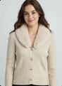 CHAQUETA CON CUELLO DE PELO,COLOR BEIGE 1