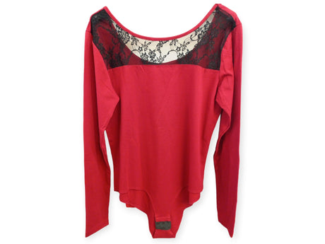 Body victoria encaje color granate 1