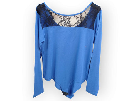 Body victoria encaje color azul 1