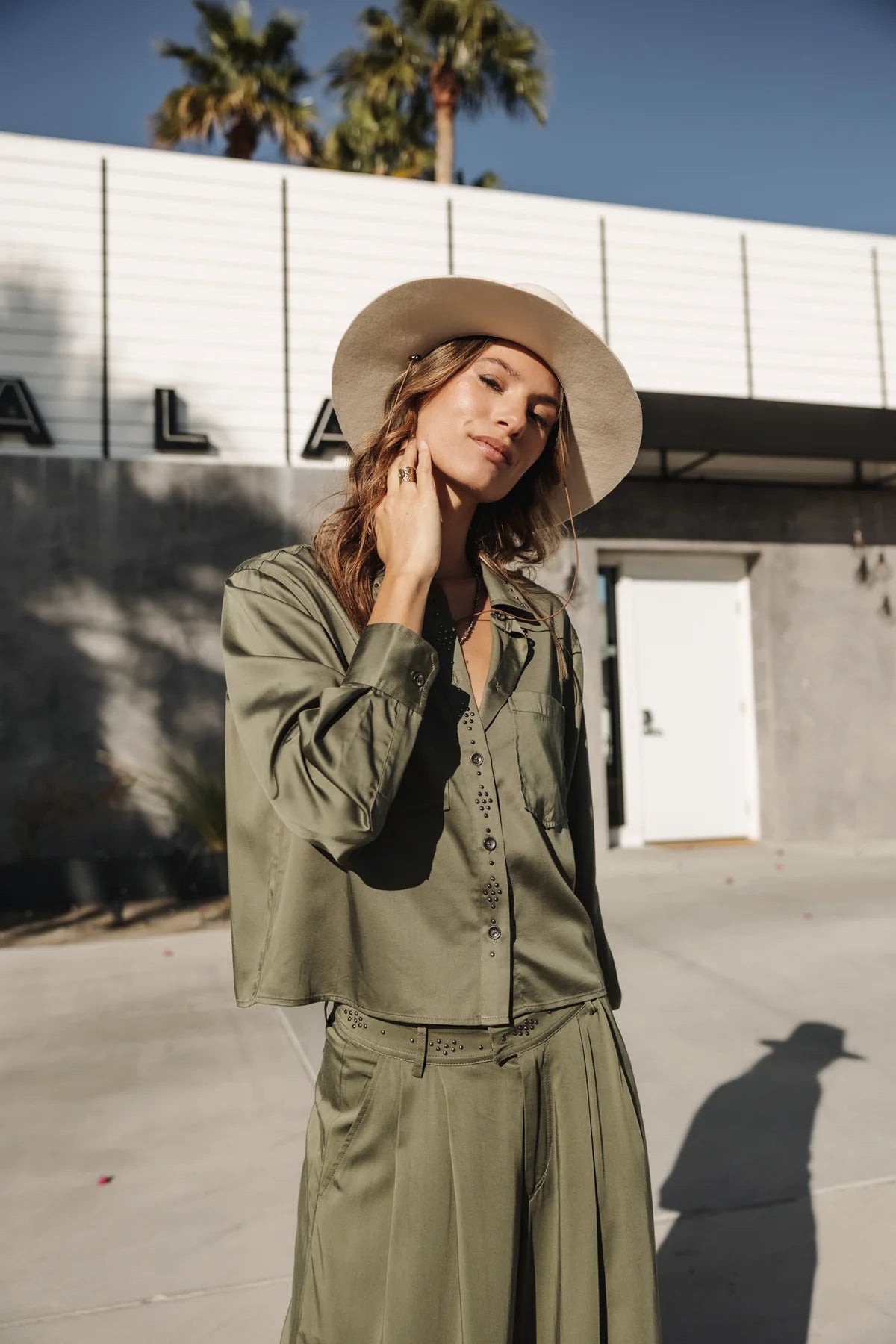 FREEMAN T. PORTER CAMISA HOLGADA CROPPED CARETINA SILKEN