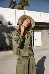 FREEMAN T. PORTER CAMISA HOLGADA CROPPED CARETINA SILKEN