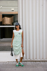 FREEMAN T. PORTER VESTIDO RAYAS VERDE REAVE SAILOR ROCK