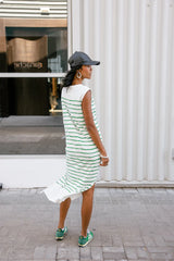 FREEMAN T. PORTER VESTIDO RAYAS VERDE REAVE SAILOR ROCK