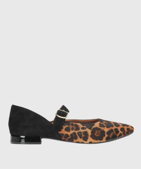 Gioseppo – Bailarinas animal print con hebilla mujer 1