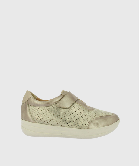 Doctor Cutillas – Zapatillas con velcro y acabado metalizado de mujer 1