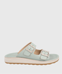 Fly Flot – Sandalias de doble hebilla con cuña ligera para mujer 1