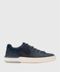 Clarks Courtlite Run – Zapatillas deportivas de piel azul para 1