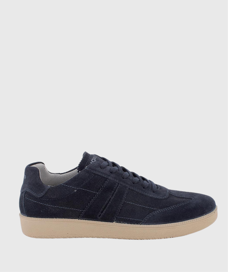 IGI&amp;CO – Zapatillas de piel serraje azul para hombre 1