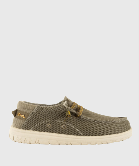 Jeep Wallabee Knit – Zapatillas casuales de lona ligeras y cómodas par 1