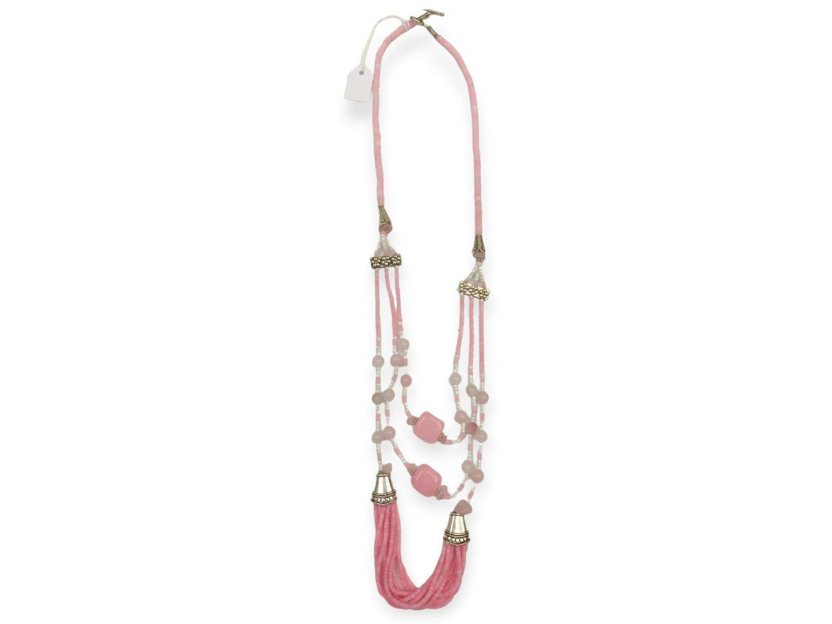 Collar Cuarzo Rosa piedra natural 1