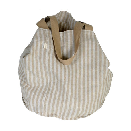 BOLSO REDONDO RAYA FINA BEIGE