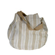 BOLSO REDONDO RAYA ANCHA BEIGE