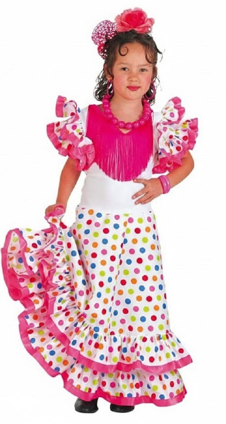Disfraz sevillana Colorines Infantil Niña 1