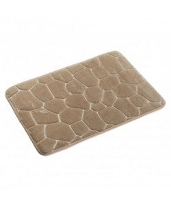 ALFOMBRA BAÑO BEIGE PIEDRAS 1