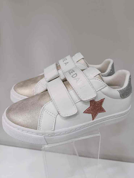 ZAPATILLA BLANCA VELCRO GIOSEPPO 1