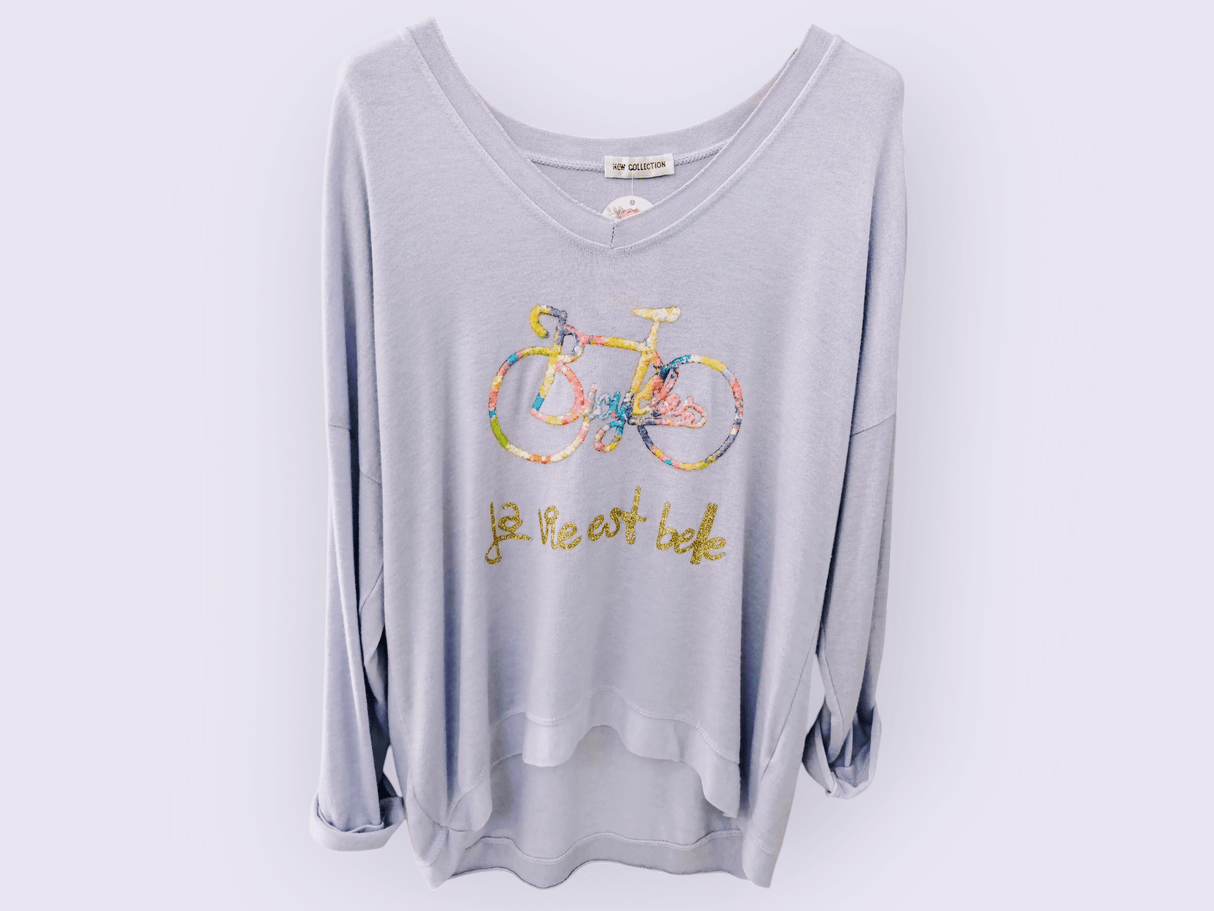 Jersey bicicleta lila 1