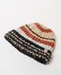 Gorro de punto con rayas Beige